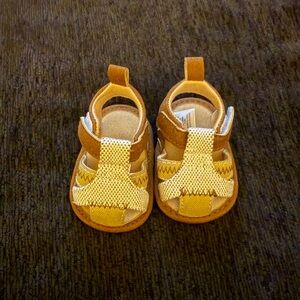 Brown and Tan Kids Sandals never worn